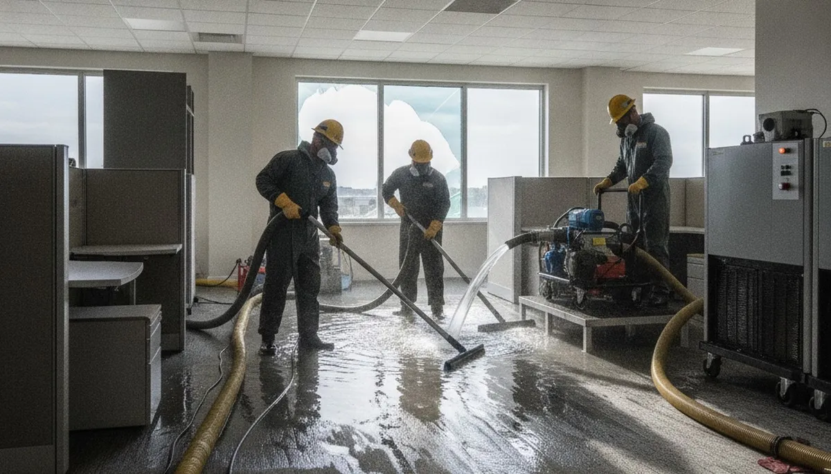 Emergency water removal crew in Mobile, AL for fast water damage cleanup after flooding