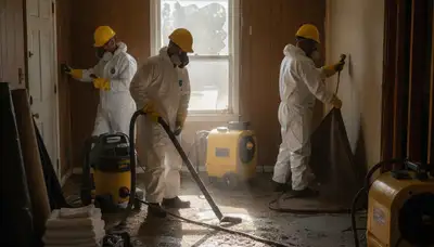 Flood damage cleanup for Mobile, AL homes by water damage restoration professionals