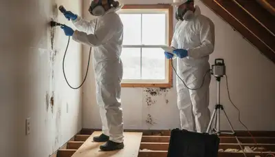 Mold inspection for Mobile, AL homes by water damage experts assessing moisture and hidden growth