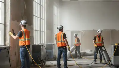 Structural drying team in Mobile, AL removing hidden moisture from home walls and floors