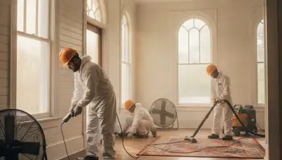 Water damage restoration team in Mobile, AL providing fast emergency water removal and cleanup