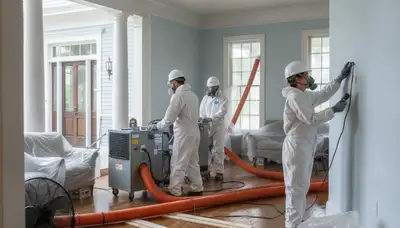 Water damage restoration team serving Mobile, AL for emergency cleanup and repairs