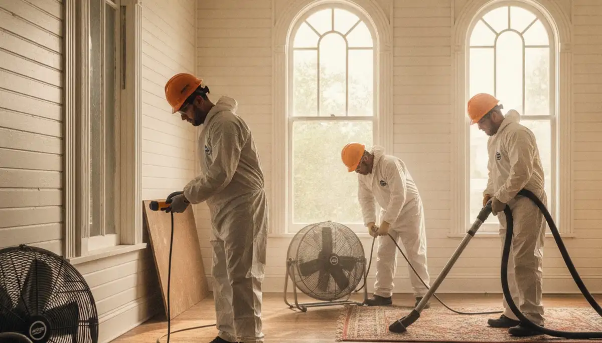 Water damage restoration team serving Mobile, AL for residential and commercial cleanup