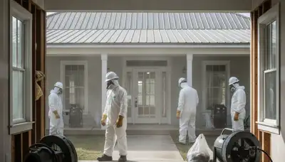 Water damage restoration team serving Mobile, AL for emergency water removal and cleanup