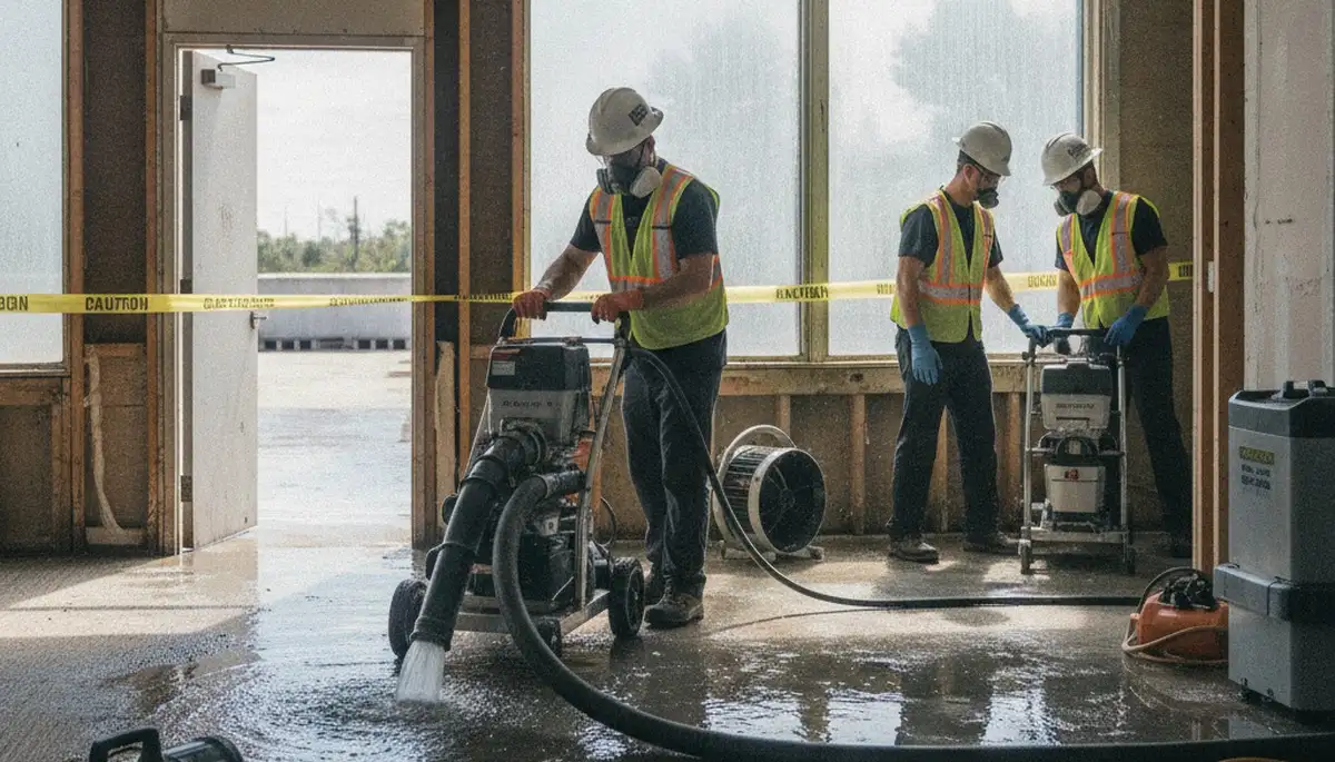 Water damage restoration team serving Mobile, AL homes with 24/7 emergency response