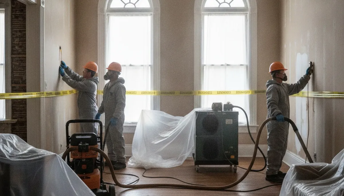 Water damage restoration team serving Mobile, AL with emergency cleanup and repair services