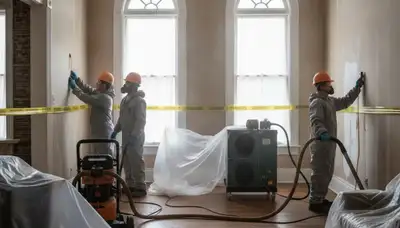Water damage restoration team serving Mobile, AL with emergency cleanup and repair services