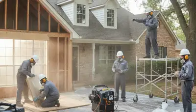Water damage restoration team in Mobile, AL providing emergency cleanup and repair services