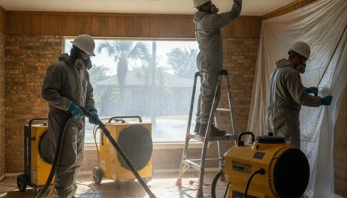 Water damage restoration team serving Mobile, AL for emergency cleanup and repair