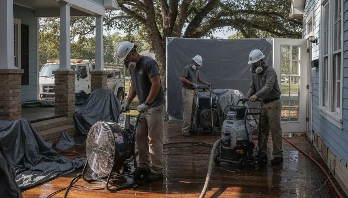 Water damage restoration team serving Mobile, AL for fast cleanup and repair