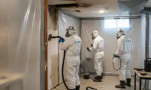 Mobile, AL mold remediation service widget for water damage restoration homepage